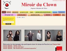 Tablet Screenshot of clown-gestalt.fr